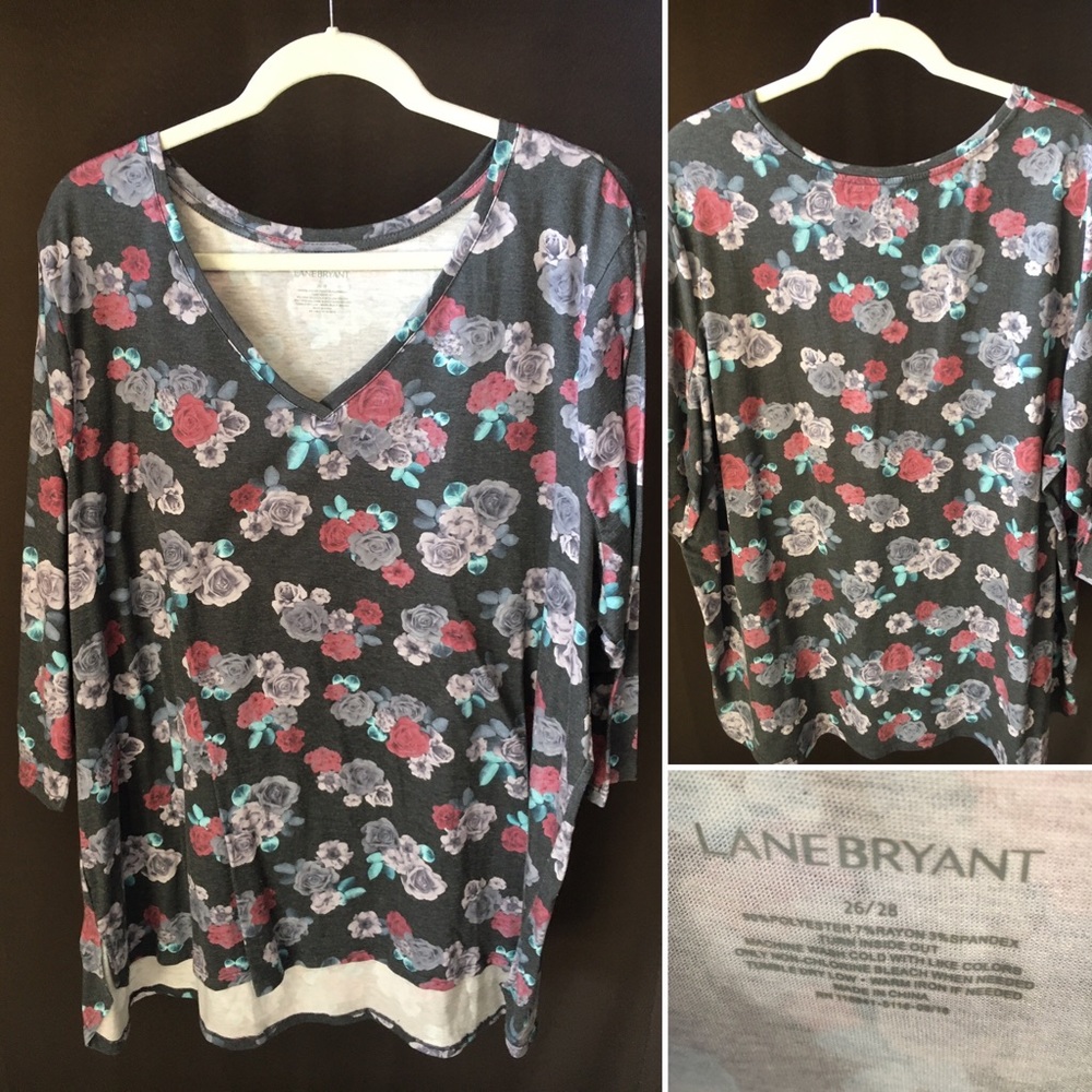 Lane Bryant 3/4 Length Tee